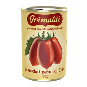 Pomodori Pelati 400gr - Grimaldi - Selezione Cinquegrana